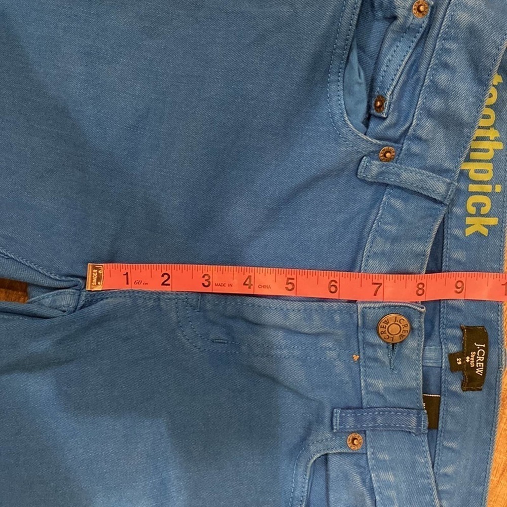 J.Crew Blue Toothpick Jeans (29) - Picture 5 of 8